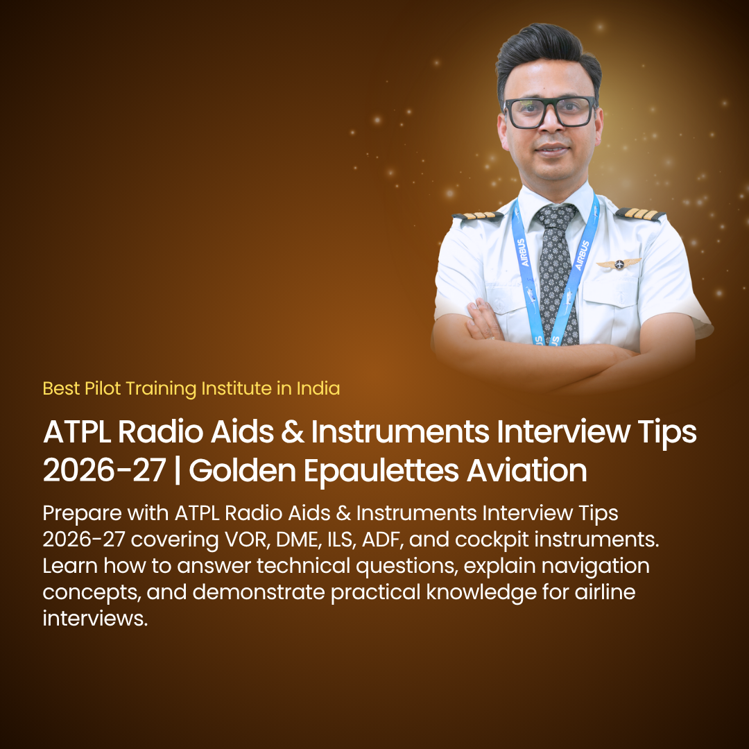 ATPL Radio Aids & Instruments Interview Tips 2026-27 | Golden Epaulettes Aviation